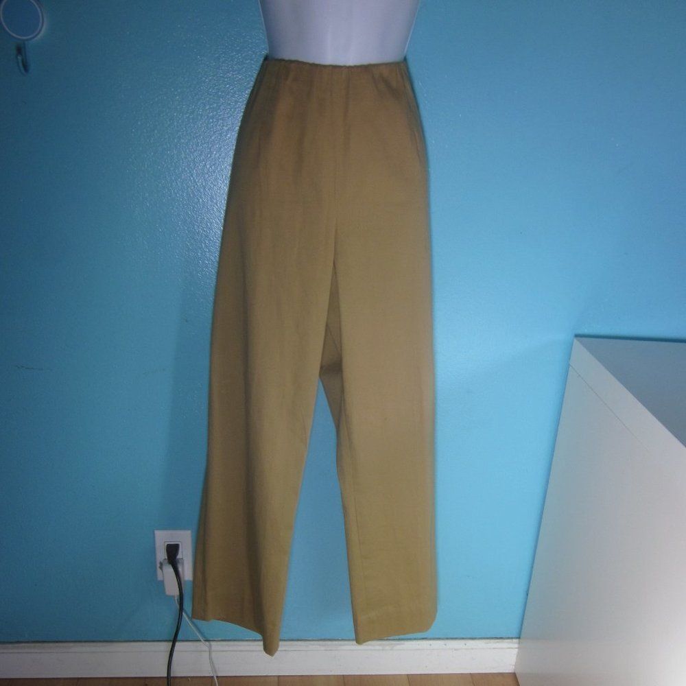 Nancy Bolen City Girl Womens Size 12 Vintage Pull On Light Brown Chino Pants